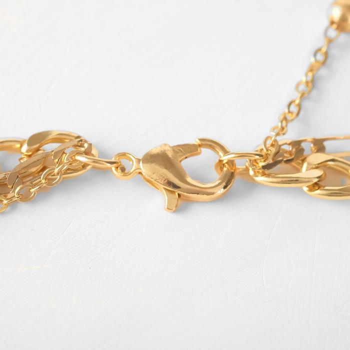 Кулон «Цепь» медальон и сфера, цвет золото, 50 см Кулон «Цепь» медальон и сфера, цвет золото, 50 см