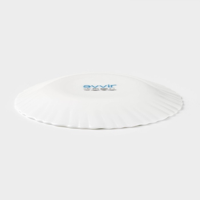 Тарелка десертная Avvir «Юкка», d=17,5 см, стеклокерамика, цвет белый Тарелка десертная Avvir «Юкка», d=17,5 см, стеклокерамика, цвет белый