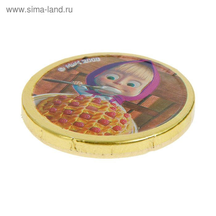 Шоколадные монеты «Маша и Медведь», 50 шт, 6 г Шоколадные монеты «Маша и Медведь», 50 шт, 6 г