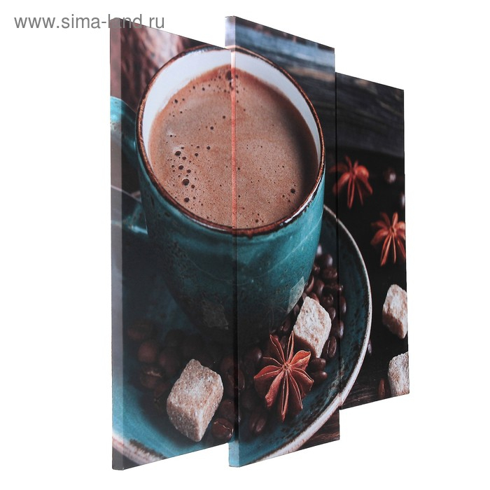 Модульная картина  Модульная картина "Капучино"  (2-25х52; 1-30х60) 60х80 см