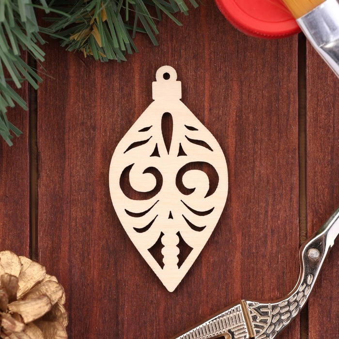 Новый год. Набор заготовок для творчества символ года Новый год. Набор заготовок для творчества символ года "Новогодние украшения 2025",12 шт,4,5 х 4,5см