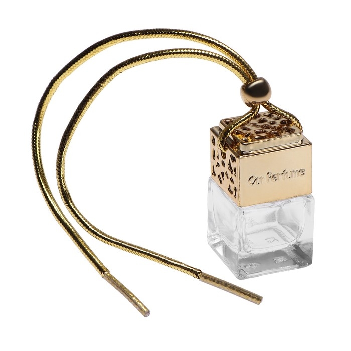 Флакон под ароматизатор в машину, подвесной, Флакон под ароматизатор в машину, подвесной, "Car Parfume" 8 мл, золотистый