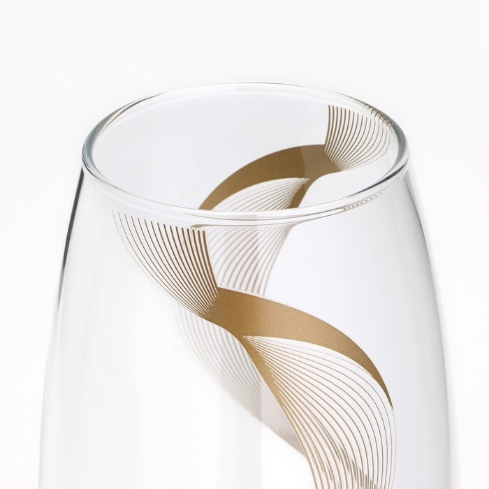 Ваза для цветов «Линии» стеклянная, прозрачная, 26 см, 1,7 л. Ваза для цветов «Линии» стеклянная, прозрачная, 26 см, 1,7 л.