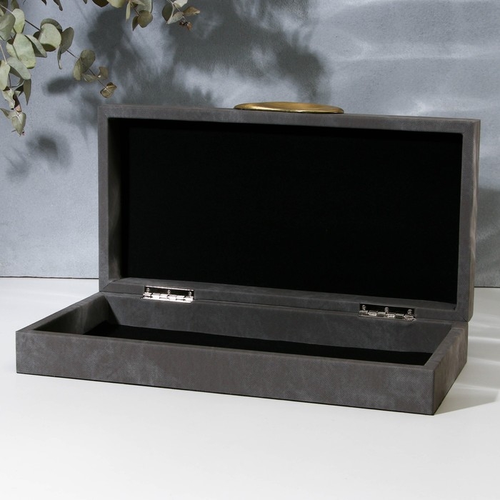 Шкатулка для украшений «Серый мрамор» экокожа, набор 2 шт. Шкатулка для украшений «Серый мрамор» экокожа, набор 2 шт.