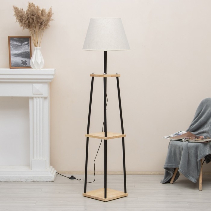 Торшер напольный с полочками "Минимализм" Е27 40W 45х45х154,5 см