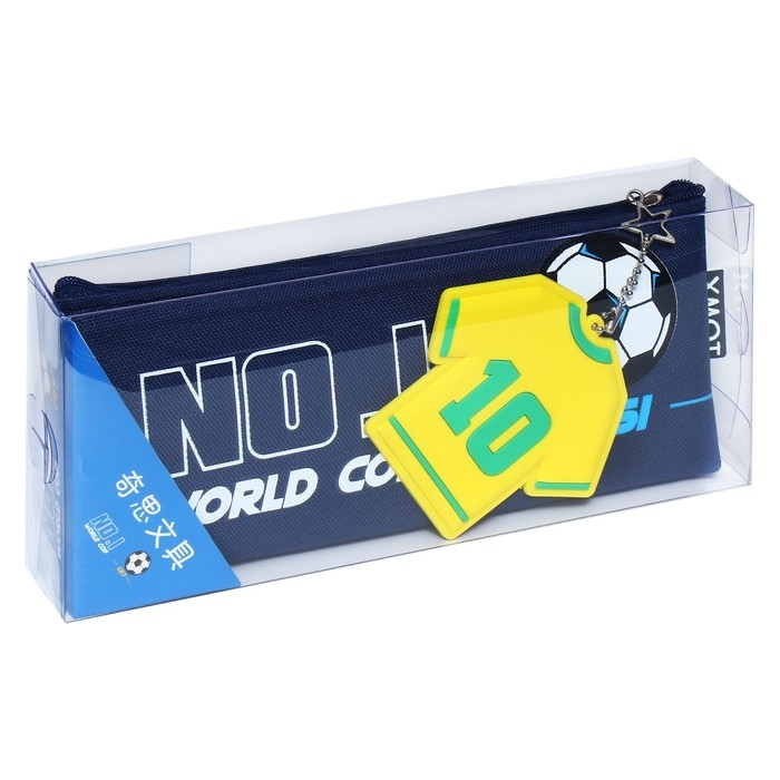 Пенал школьный на молнии Пенал школьный на молнии "Футбол", микс