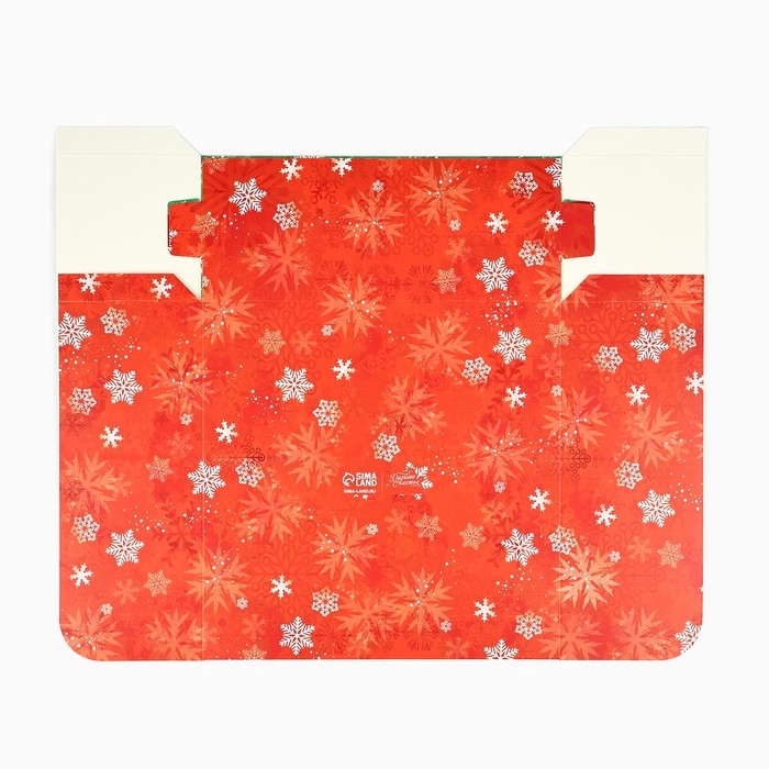 Подарочная коробка новогодняя складная «С новым годом», 25 х 25 х 10 см, Новый год Подарочная коробка новогодняя складная «С новым годом», 25 х 25 х 10 см, Новый год