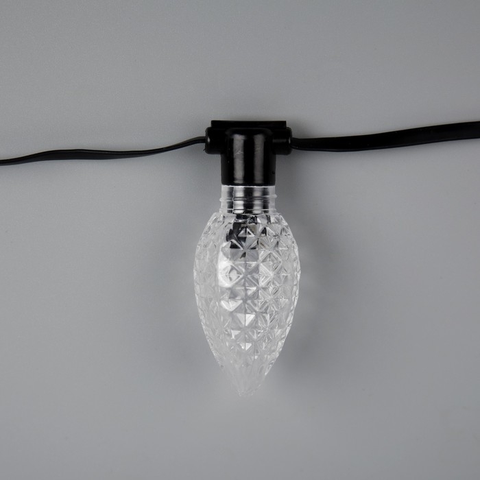 Умная гирлянда «Нить» 6 м с насадками «Шишки», IP20, тёмная нить, 20 LED, свечение RGB, USB Умная гирлянда «Нить» 6 м с насадками «Шишки», IP20, тёмная нить, 20 LED, свечение RGB, USB