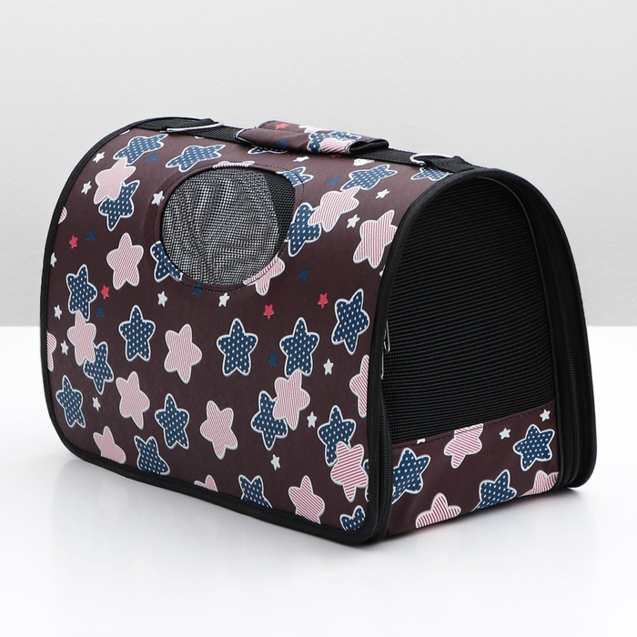 Сумка-переноска для животных  Сумка-переноска для животных "Star", размер M, 40 х 21 х 27 см, бордо