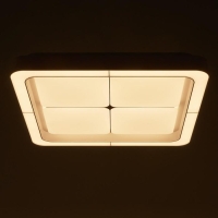 Люстра с ПДУ 60407/1 LED 144Вт диммер 3000-6000К белый 50х50х8 см BayerLux