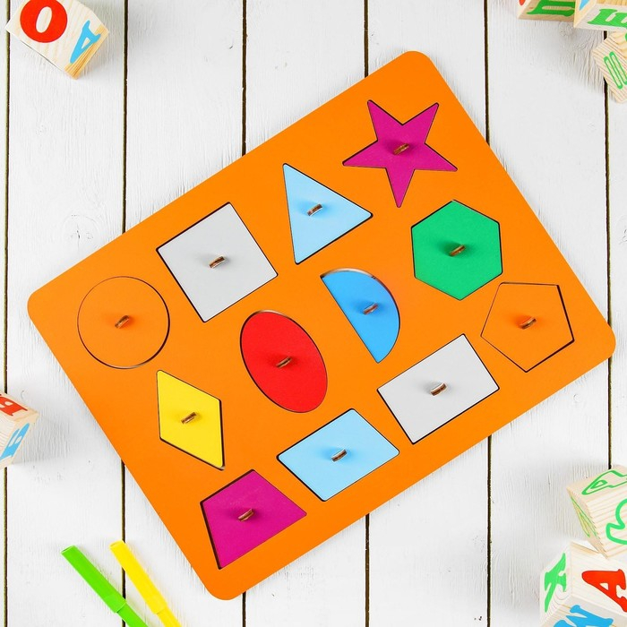 Рамки-вкладыши М.Монтессори «Геометрия», МИКС Рамки-вкладыши М.Монтессори «Геометрия», МИКС