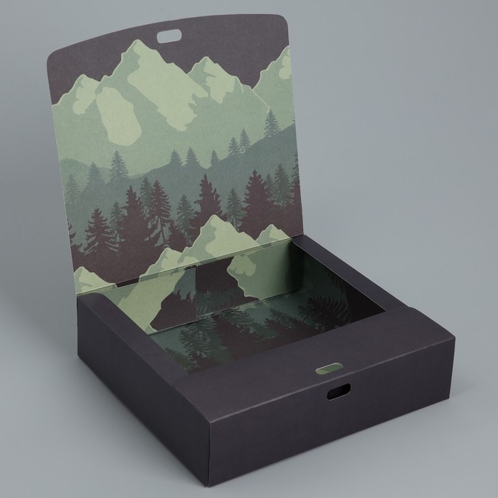 Коробка подарочная складная двухсторонняя, упаковка, «Путешествие», 20 х 18 х 5 см Коробка подарочная складная двухсторонняя, упаковка, «Путешествие», 20 х 18 х 5 см