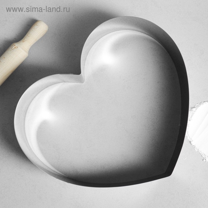 Форма для выпечки и выкладки «Сердце», h-8,5 см, 30 х 30 см Форма для выпечки и выкладки «Сердце», h-8,5 см, 30 х 30 см