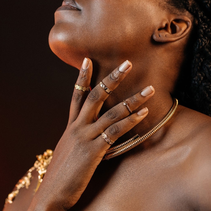 Набор колец 13 штук «Ассорти» цветы, змея, размер МИКС, цвет золото