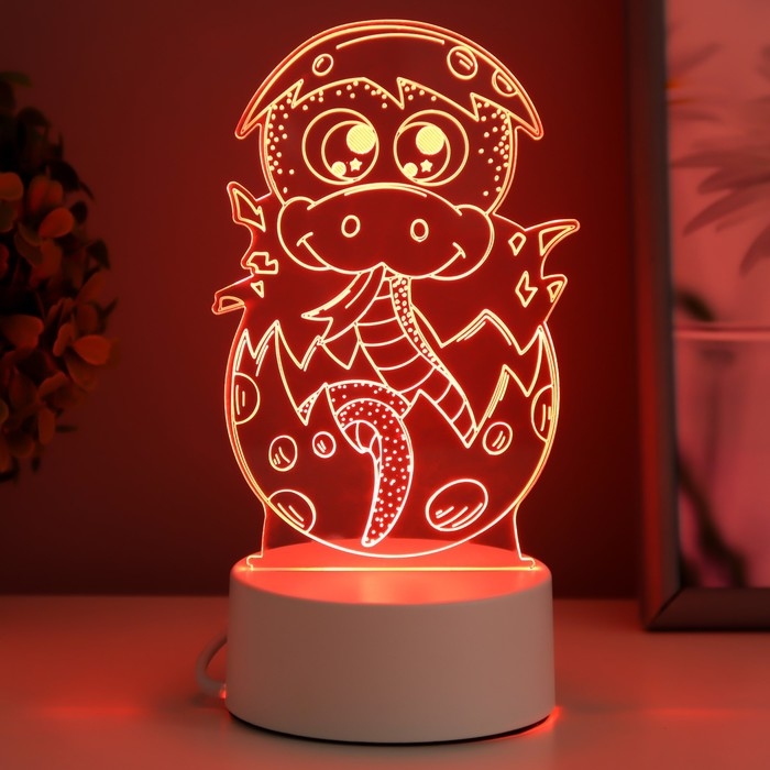 Светильник Светильник "Змейка" LED RGB от сети 8,5х9,5х14 см