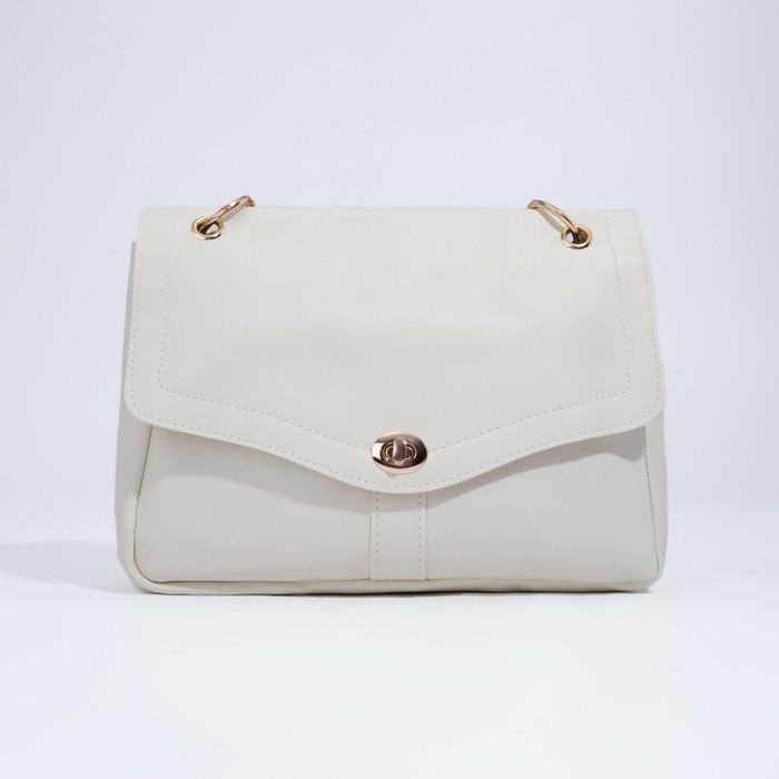 Сумка-мессенджер на клапане, цвет белый Сумка-мессенджер на клапане, цвет белый