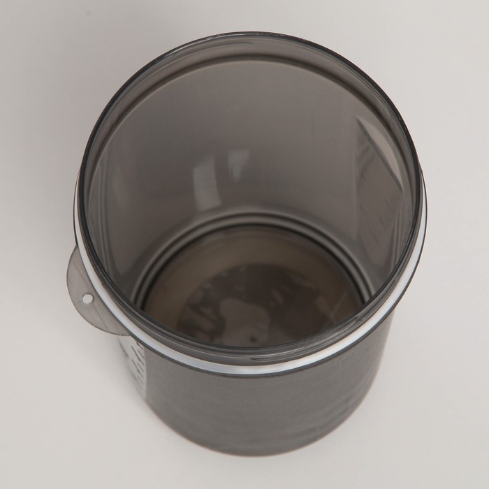 Шейкер спортивный с чашей под протеин, чёрный, 500 мл Шейкер спортивный с чашей под протеин, чёрный, 500 мл