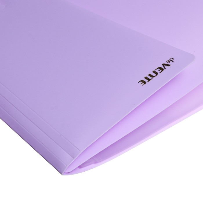 Папка 40 вкладышей А3 500 мкм deVENTE Pastel фактура Папка 40 вкладышей А3 500 мкм deVENTE Pastel фактура "песок", клапан, сиреневая