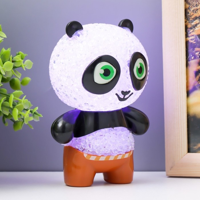 Ночник Ночник "Панда" LED RGB от батареек 3хLR44 7х7х11см RISALUX