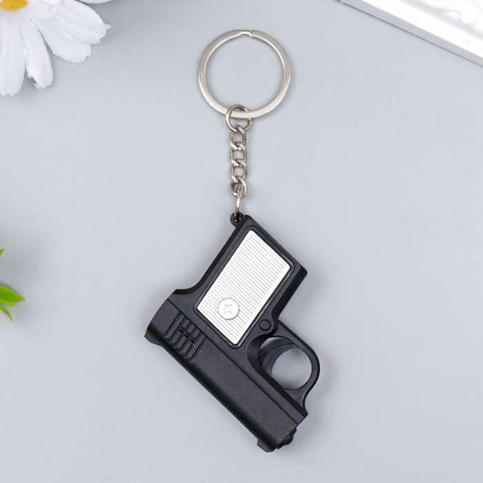 Фонарик свет на кольце Фонарик свет на кольце "Пистолет" МИКС