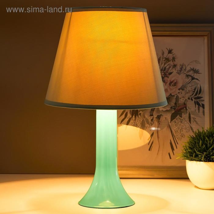 Лампа настольная 13204 1хЕ27 15Вт бирюзовый d=22 см, h=34,5 см RISALUX
