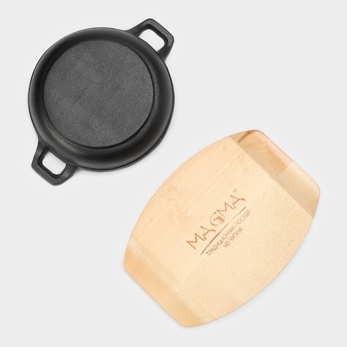 Сковорода чугунная Magma «Далат», 16,5×12,5×3,2 см, индукция, цвет чёрный Сковорода чугунная Magma «Далат», 16,5×12,5×3,2 см, индукция, цвет чёрный