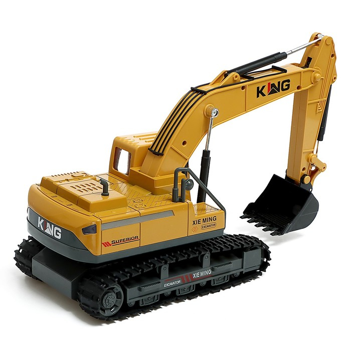 Экскаватор радиоуправляемый «Стройка», подвижный ковш, работает от аккумулятора Экскаватор радиоуправляемый «Стройка», подвижный ковш, работает от аккумулятора