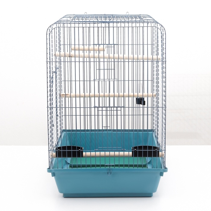 Клетка для птиц, Клетка для птиц, "Рикки max 3", с открывающимся верхом, 79 х 44 х 65 см, микс цветов