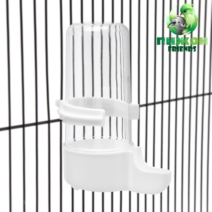 Поилка для птиц 6 х 13,5 см, 240 мл, белая Поилка для птиц 6 х 13,5 см, 240 мл, белая