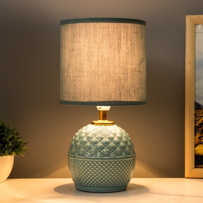 Настольная лампа Настольная лампа "Антеро" E14 40Вт зеленый 15х15х29 см RISALUX