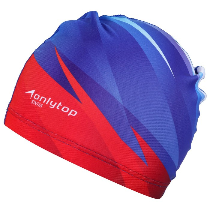 Шапочка для плавания взрослая ONLYTOP Swim, тканевая, обхват 54-60 см Шапочка для плавания взрослая ONLYTOP Swim, тканевая, обхват 54-60 см