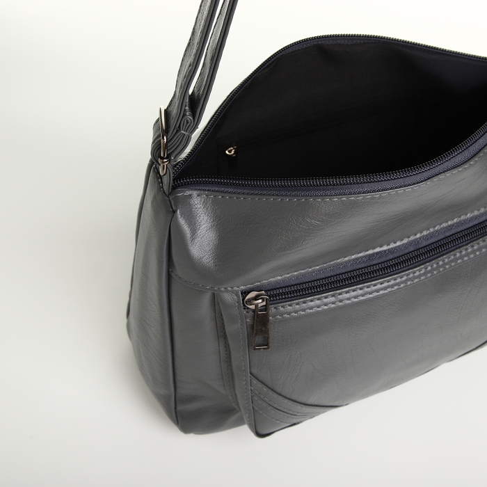 Сумка женская на молнии, цвет серый Сумка женская на молнии, цвет серый