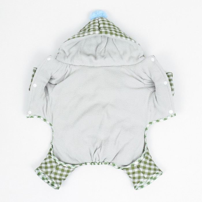 Комбинезон Комбинезон "Пудра", размер M (ДС 29 см, ОШ 33 см, ОГ 45 см) бежевый/зелёный