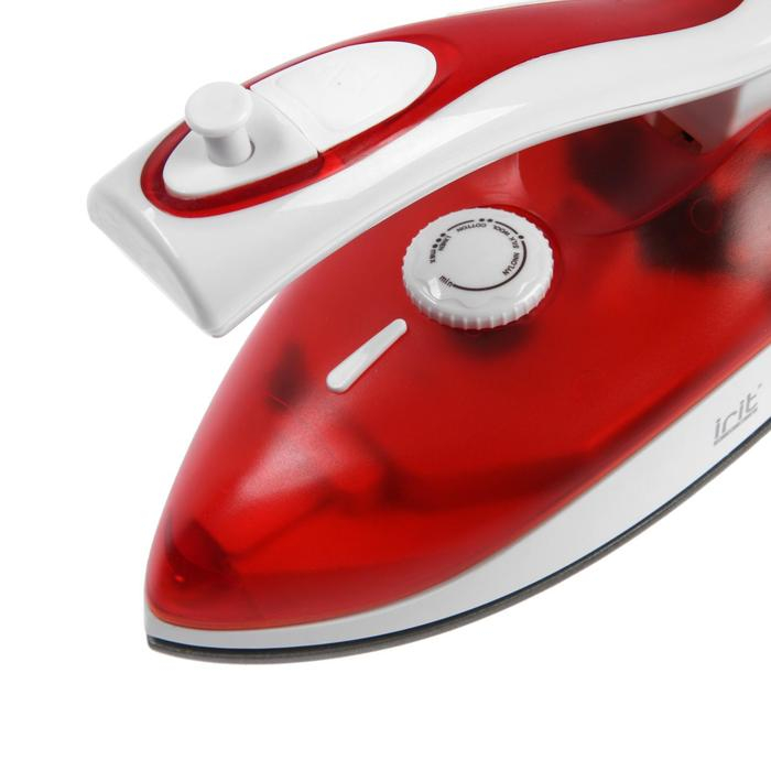 Утюг Irit IR-2305, 800 Вт, тефлоновая подошва, 200 мл, дорожный, бело-красный Утюг Irit IR-2305, 800 Вт, тефлоновая подошва, 200 мл, дорожный, бело-красный