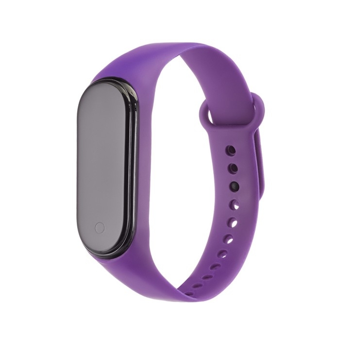 Часы наручные электронные, ремешок силикон, фиолетовые Часы наручные электронные, ремешок силикон, фиолетовые