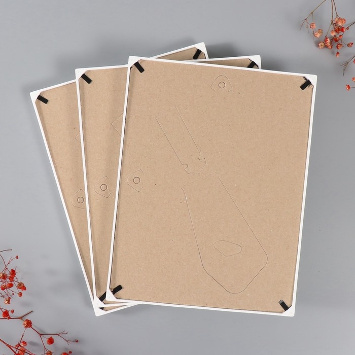 Набор фоторамок пластик L-5 15х21 см ( 3 шт.), белый Набор фоторамок пластик L-5 15х21 см ( 3 шт.), белый