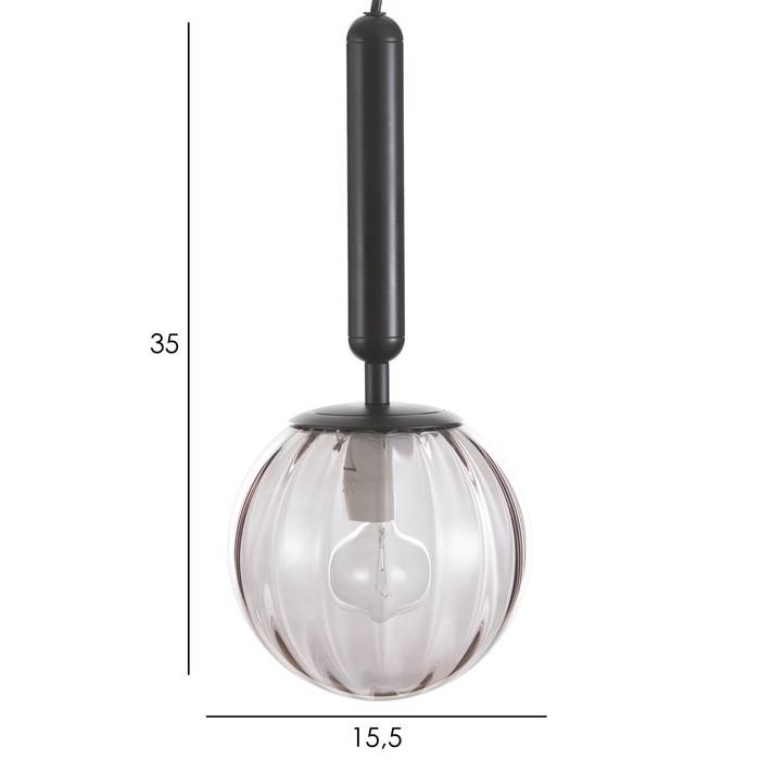 Светильник BayerLux Светильник BayerLux "Джавиер" Е14 40Вт черно-дымчатый 15х15х35-185 см