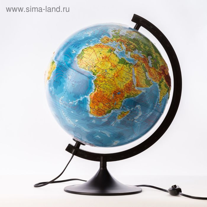 Глoбус физико-политический рельефный «Классик», диаметр 320 мм, с подсветкой Глoбус физико-политический рельефный «Классик», диаметр 320 мм, с подсветкой