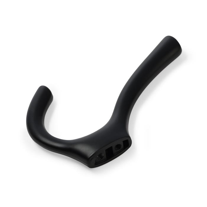 Крючок мебельный CAPPIO TKD029, двухрожковый, цвет черный Крючок мебельный CAPPIO TKD029, двухрожковый, цвет черный