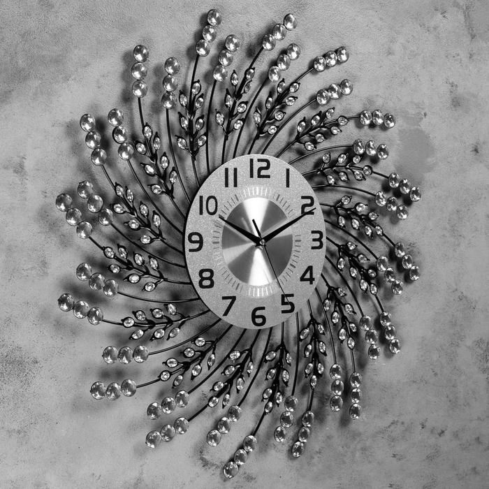 Часы настенные, серия: Ажур, Часы настенные, серия: Ажур, "Майен", плавный ход, d-60 см, d-22 см, 1 АА