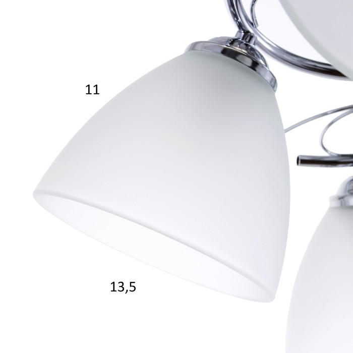 Люстра 2024/5 E27 60Вт хром 52х52х25 см BayerLux