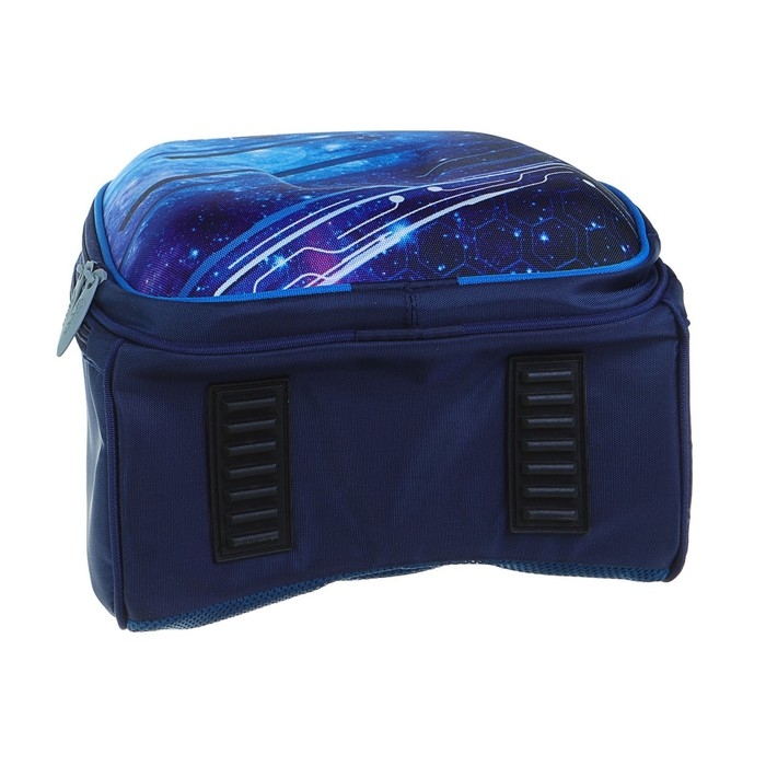 Рюкзак каркасный школьный, 37 х 28 х 19 см, Calligrata К Рюкзак каркасный школьный, 37 х 28 х 19 см, Calligrata К "Крутой космос", синий