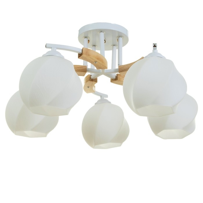 Люстра Люстра "Антер" 5хЕ27 40Вт белый 57х57х27 см BayerLux