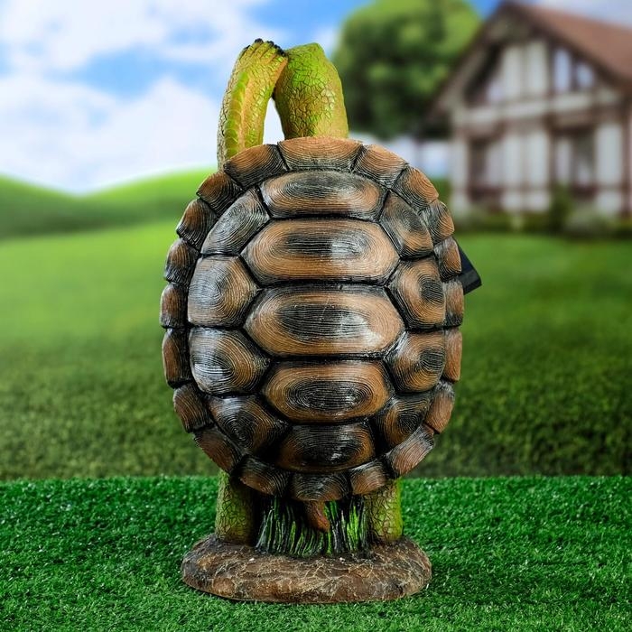 Садовый фонарь  Садовый фонарь "Черепаха с фонарем" 20х18х37см