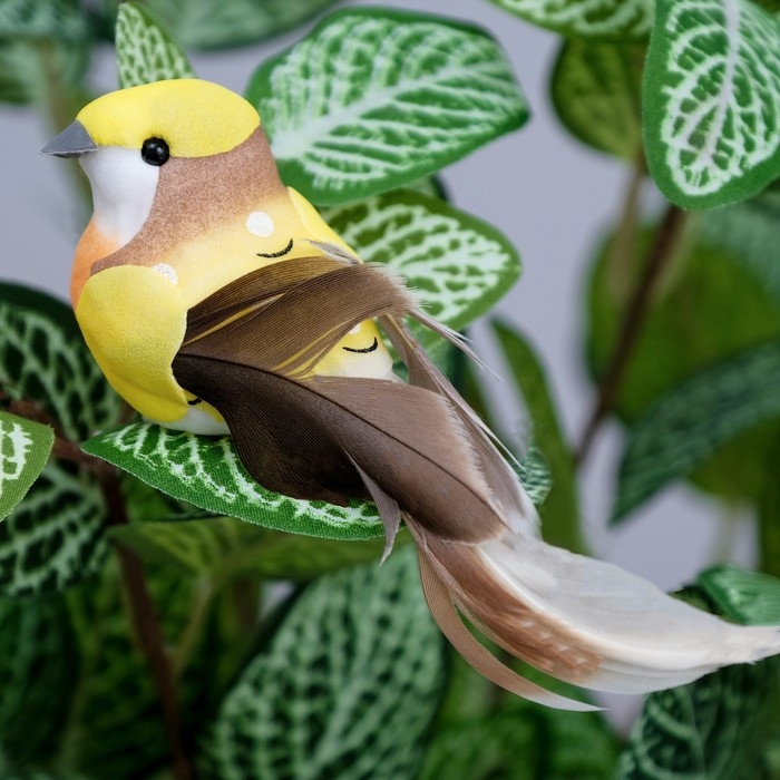 Декор на прищепке Декор на прищепке "Птица", микс, 12 х 4 х 4 см