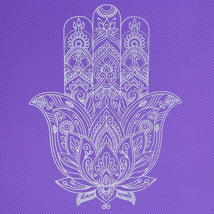 Коврик для йоги «Рука Фатимы», 173 х 61 х 0,4 см. Коврик для йоги «Рука Фатимы», 173 х 61 х 0,4 см.