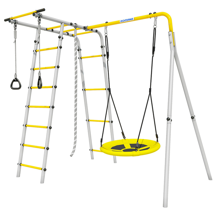 Детский спортивный комплекс уличный «Лесная поляна 3», качели гнездо Детский спортивный комплекс уличный «Лесная поляна 3», качели гнездо