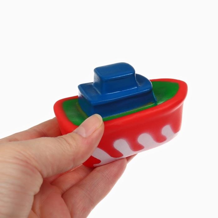 Набор резиновых игрушек для ванны «Транспорт», с пищалкой, 4 шт, Крошка Я Набор резиновых игрушек для ванны «Транспорт», с пищалкой, 4 шт, Крошка Я