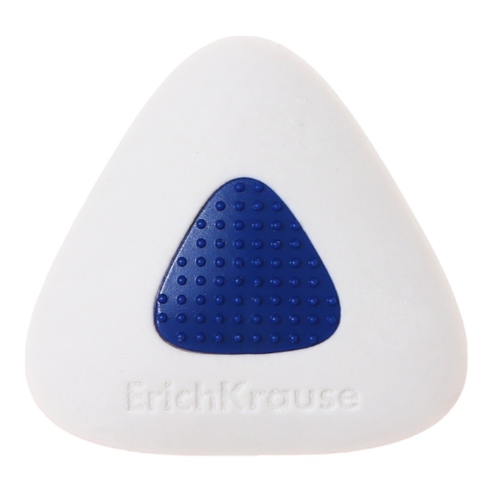 Ластик с держателем ErichKrause  Ластик с держателем ErichKrause "SmartWay Triangle", треугольный, средней жёсткости, гипоаллергенный, в пакете с европодвесом
