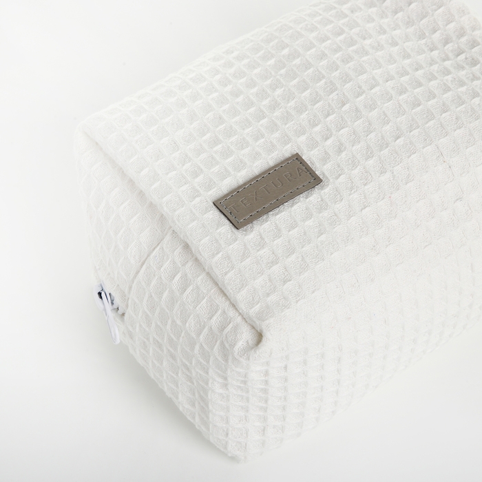 Косметичка на молнии TEXTURA, цвет белый Косметичка на молнии TEXTURA, цвет белый